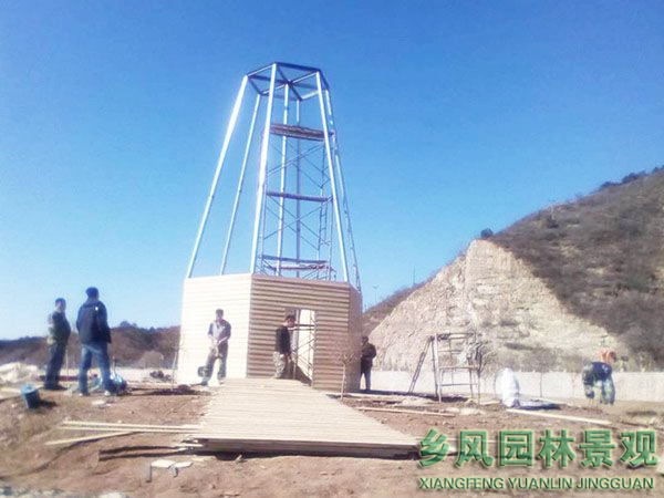 河北承德巴克什營(yíng)景觀風(fēng)車建造